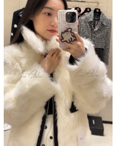 CHANEL 샤넬 리버시블 퍼 자켓