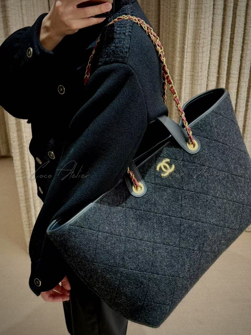 CHANEL 샤넬 맥시 보르사 쇼핑백