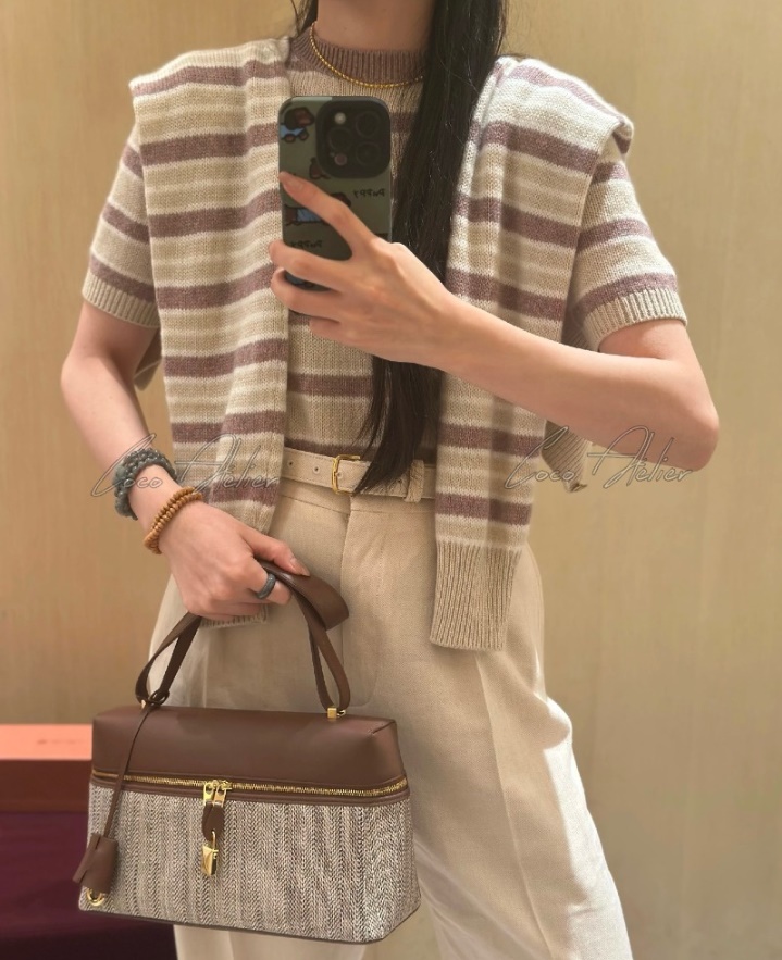 Loro piana 로로피아나 스트라이프 가디건 &  니트