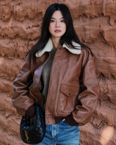 Saint Laurent 생로랑 레더 무스탕 (+2color)