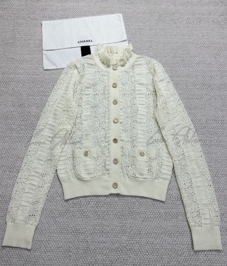 CHANEL 샤넬 레이스 가디건