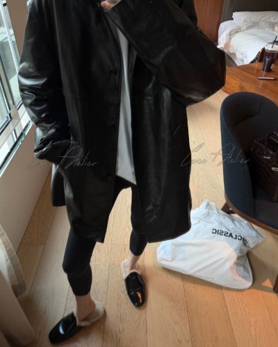 PRADA 프라다 시어링 뮬