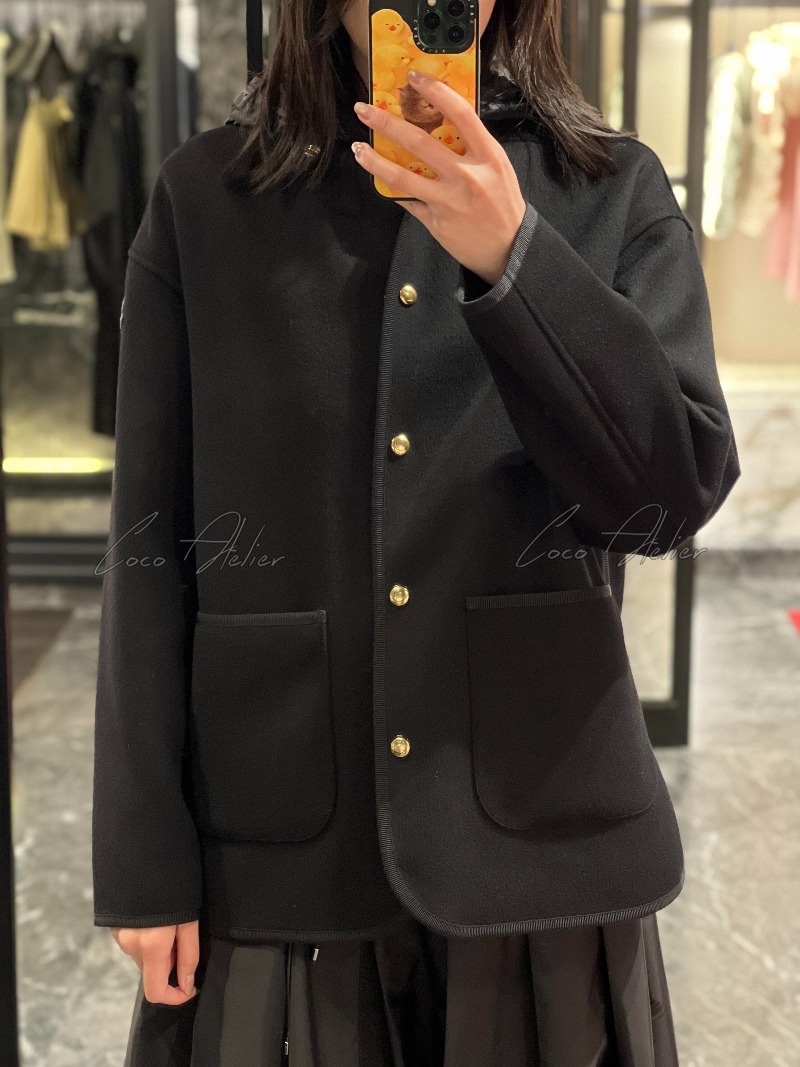 wool cashmere padded jacket