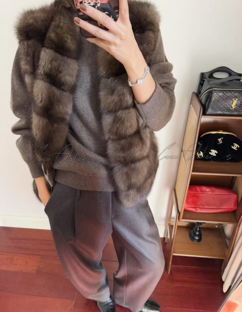 러시안 소볼 세이블 조끼