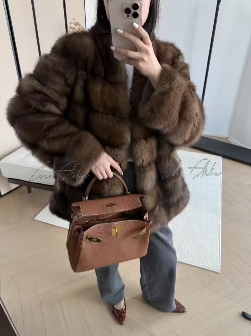 러시안 소볼 세이블 자켓