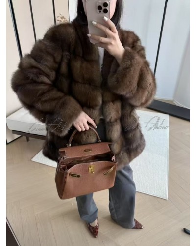 러시안 소볼 세이블 자켓