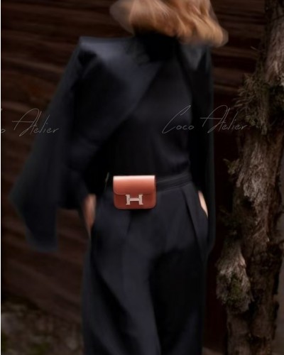 HERMES 에르메스 콘스탄스 슬림 컴팩트 벨트 지갑