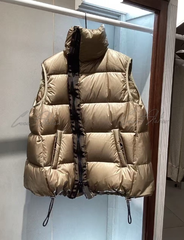 an oblique padded vest