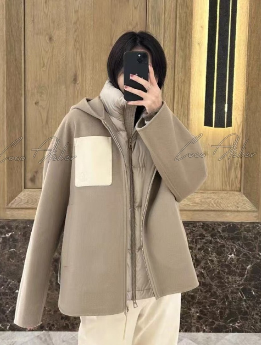 Wool padded Overfit coat