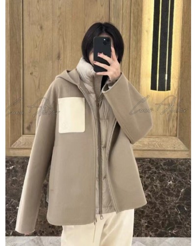 Wool padded Overfit coat