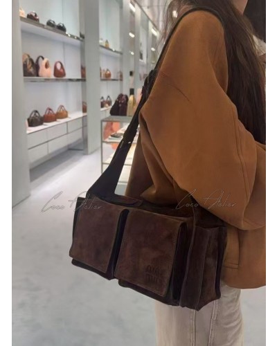 Suede Shoulder Bag