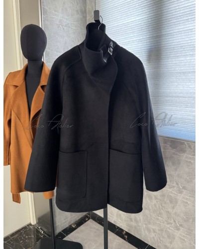 Cashmere half coat