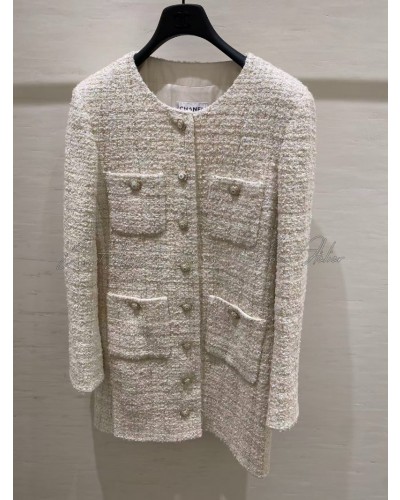 Ivory Tweed Dress Jacket