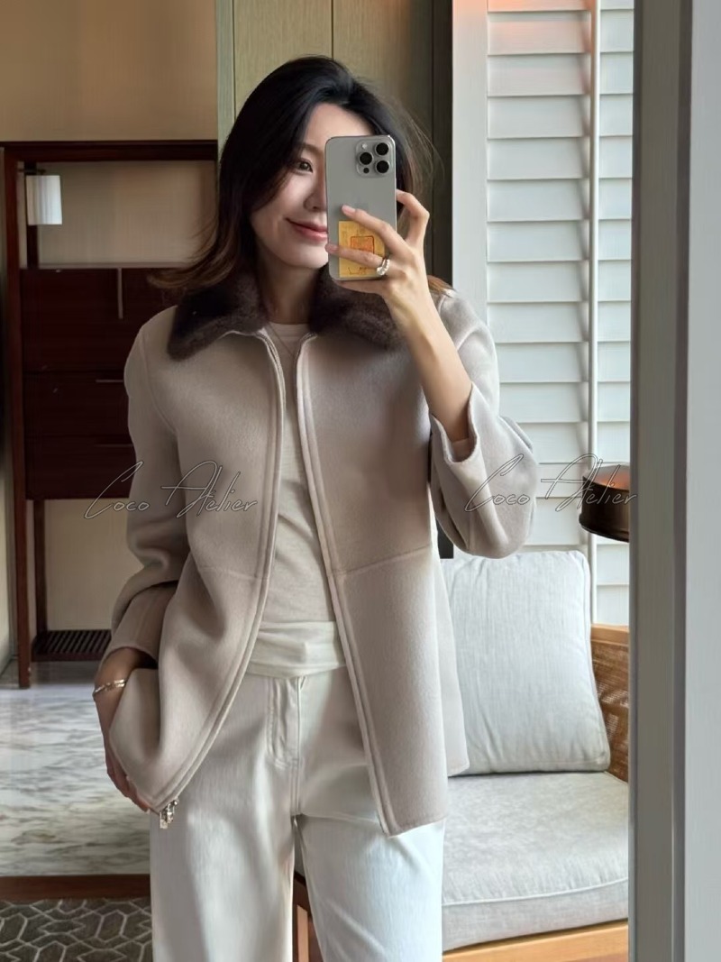 LP mink trimming jacket