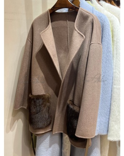 Mink pocket coat(+5color)