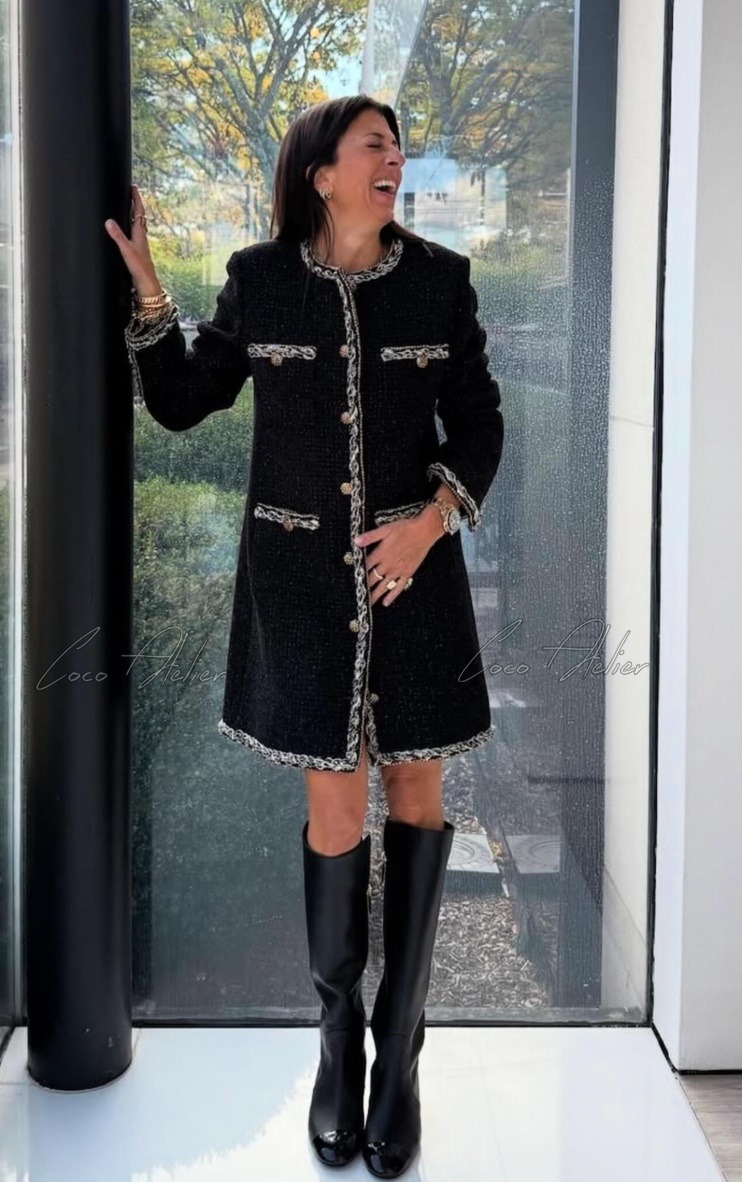 Black Tweed Coat