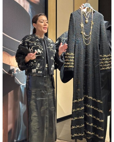 embroidered cashmere jacket