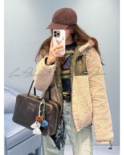 fleece padded jacket