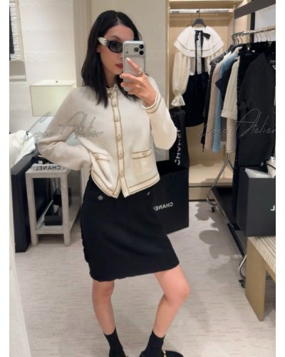  ivory cashmere cardigan