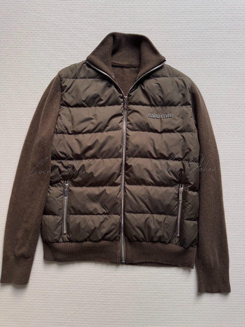 Brown lightweight padded jacket