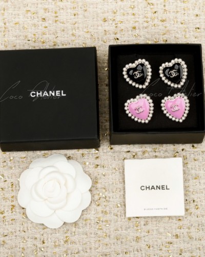 CHANEL 샤넬 하트 귀걸이