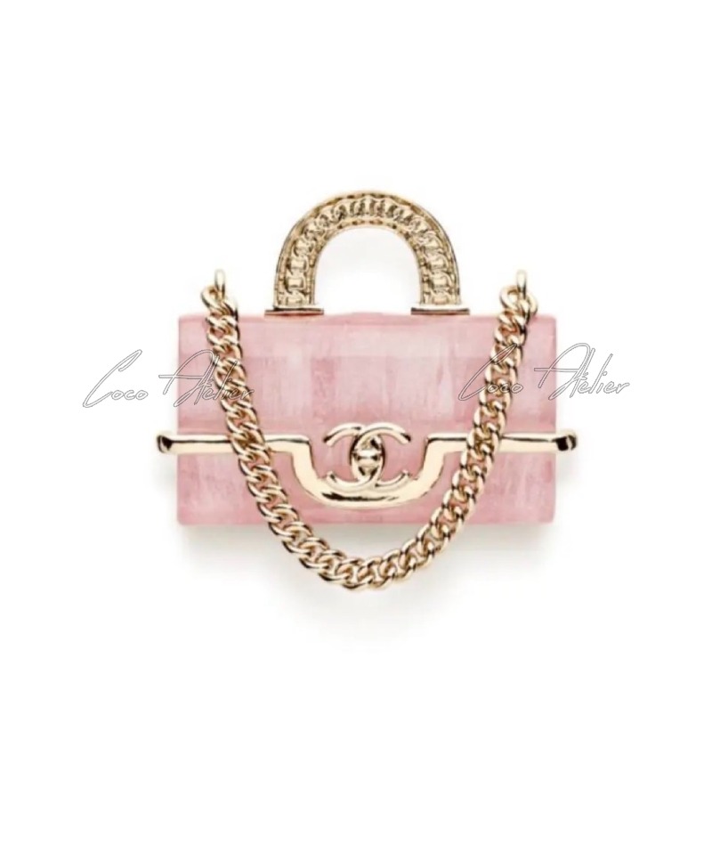 Pink brooch