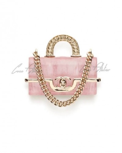 Pink brooch