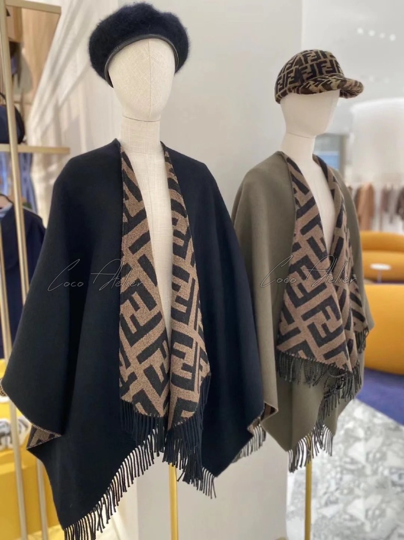 reversible cashmere shawl