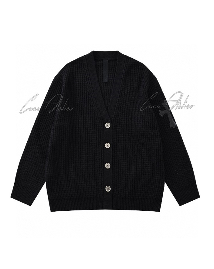 'Chrome unisex cardigan