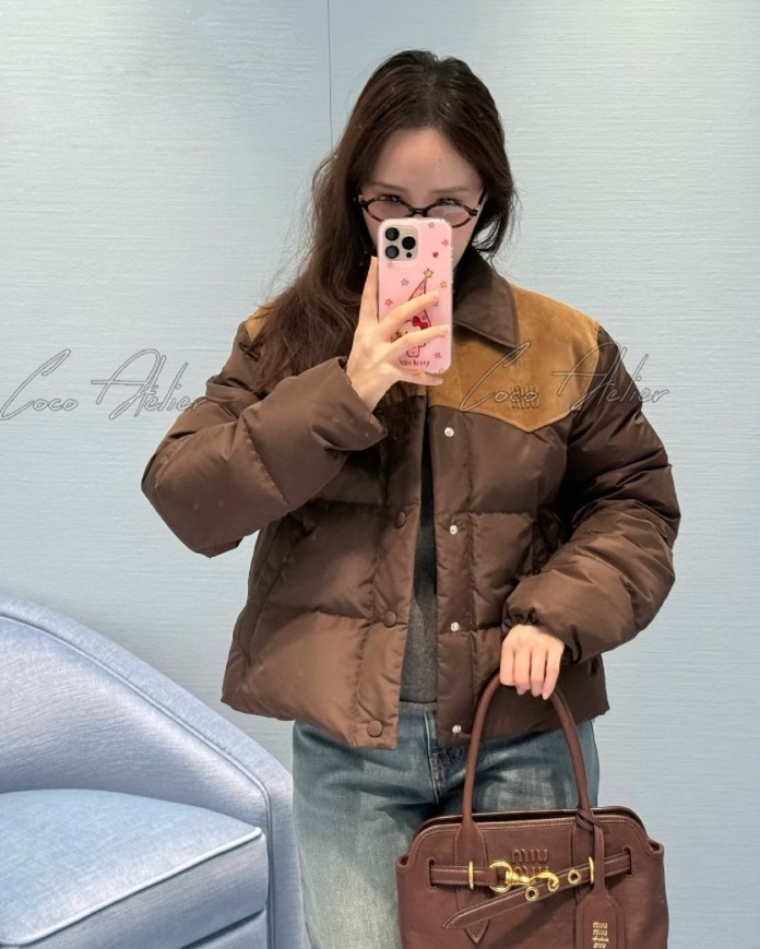 Brown padded jacket