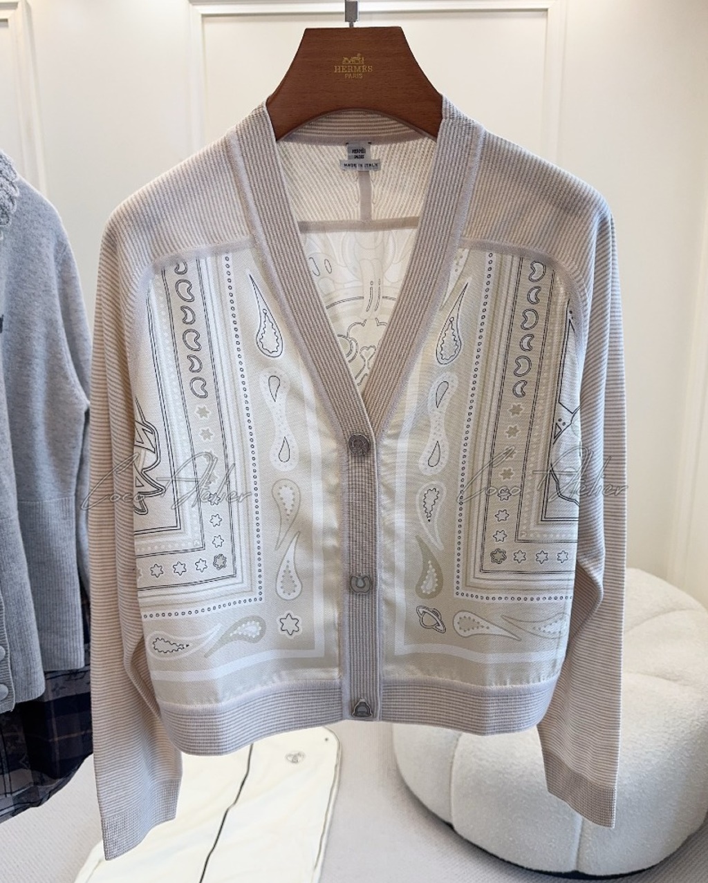 jacquard cardigan