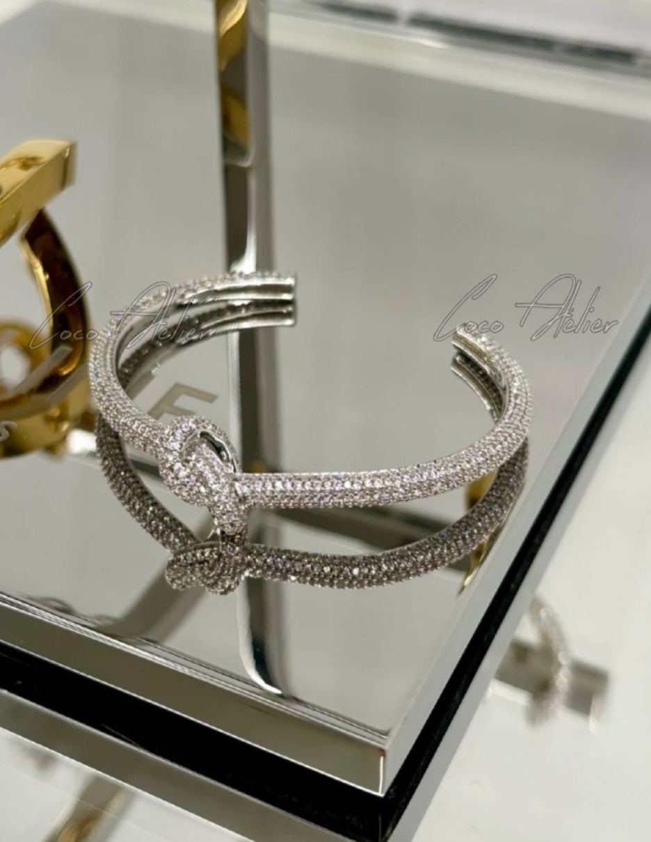 crystal knot bracelet