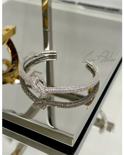 crystal knot bracelet