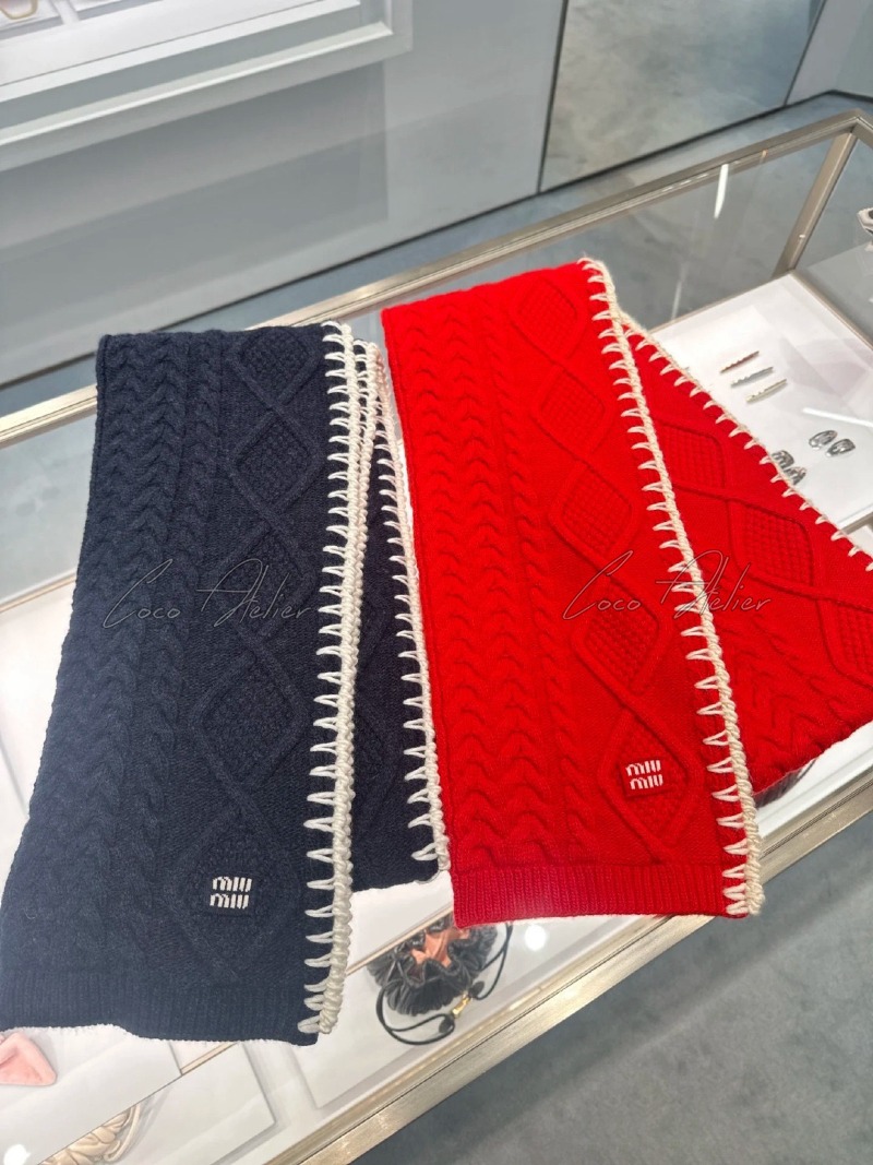 cashmere knit muffler