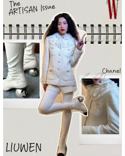 26s white tweed jacket