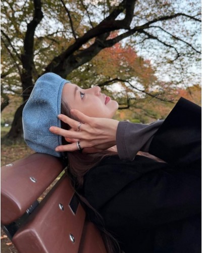 denim beret