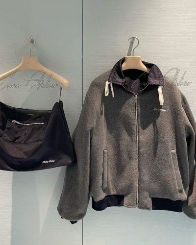 reversible fleece zip-up(+2color)