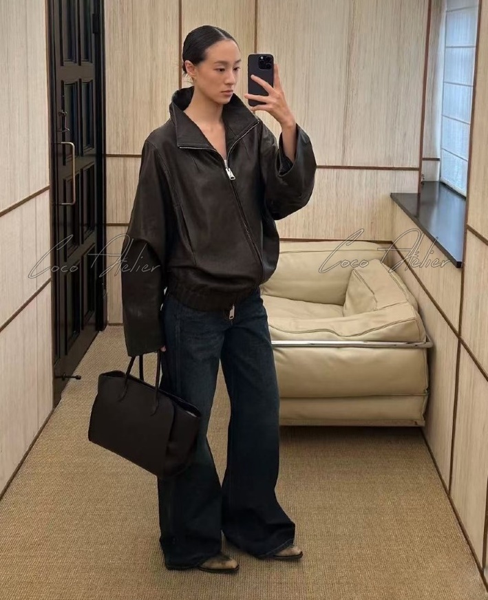 Khaite leather jacket