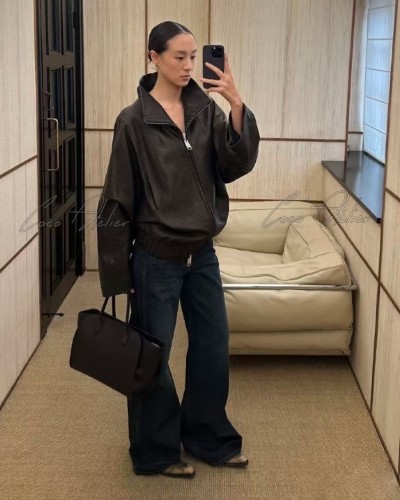 Khaite leather jacket