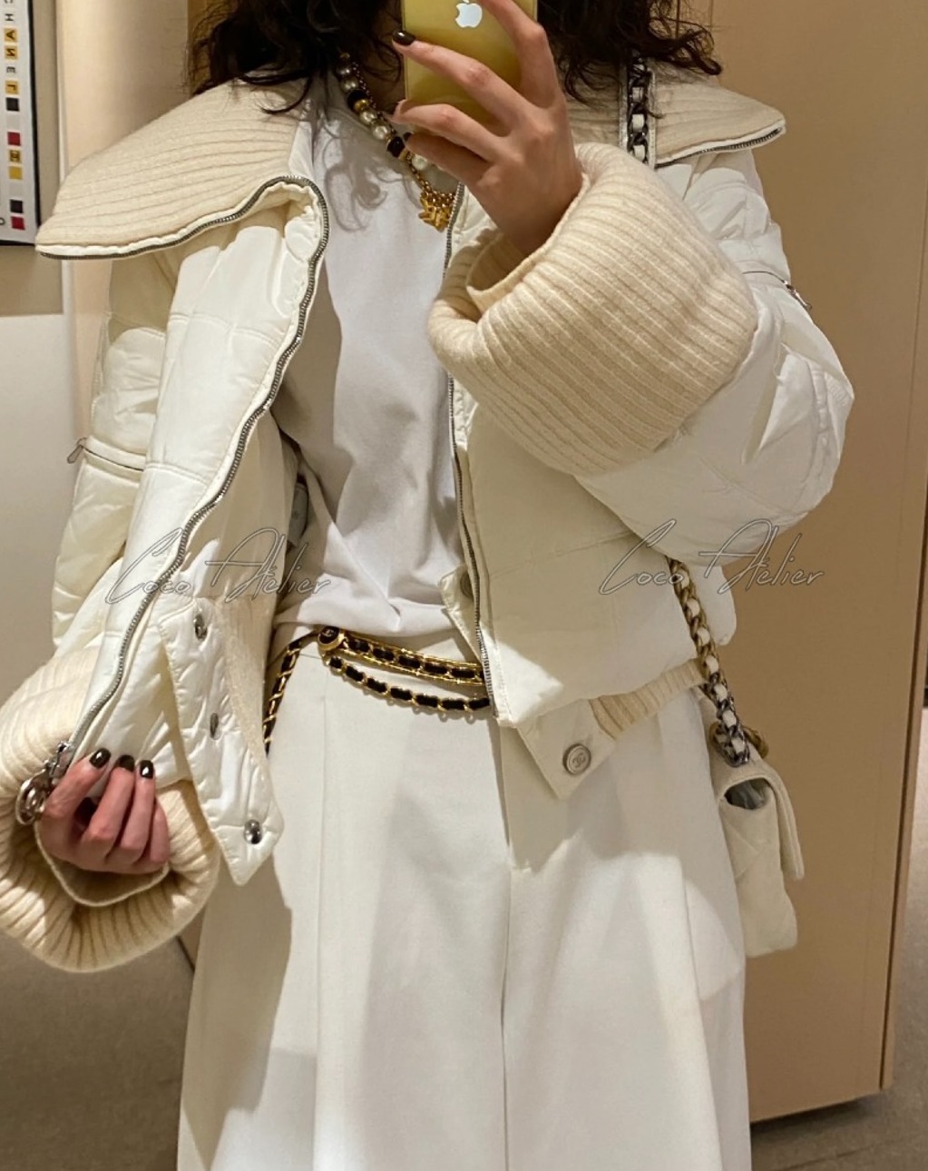 Vintage Coco padded jacket