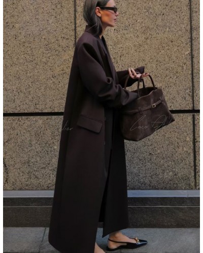 Brown long coat