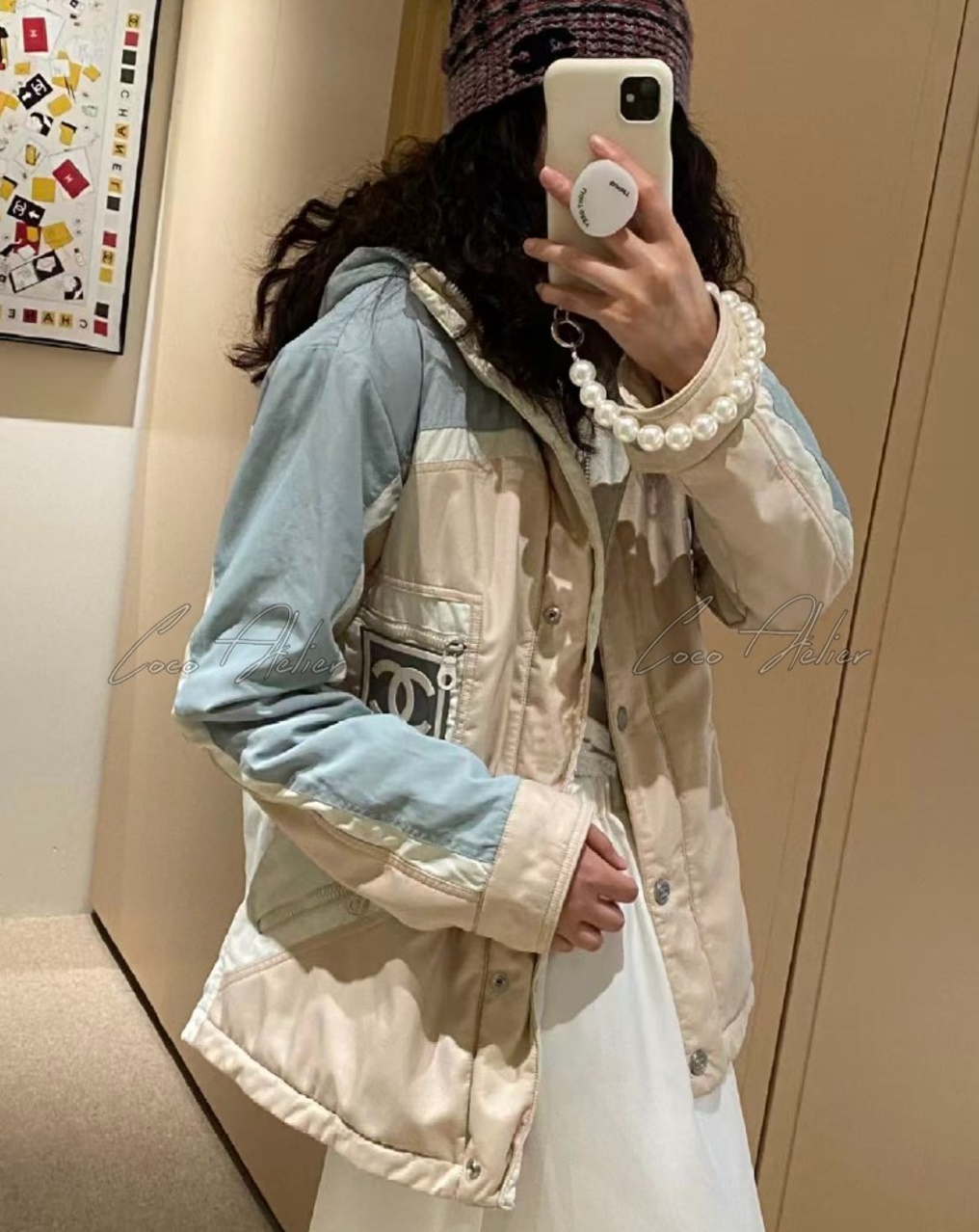 Vintage Coco padded jacket