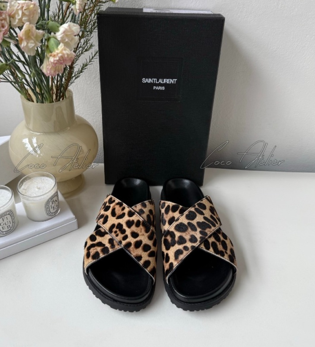 Leopard sandals