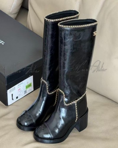 Chain long boots