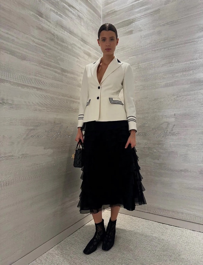 Chiffon long skirt(+2color)