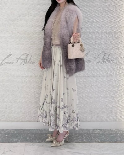 Butterfly long skirt