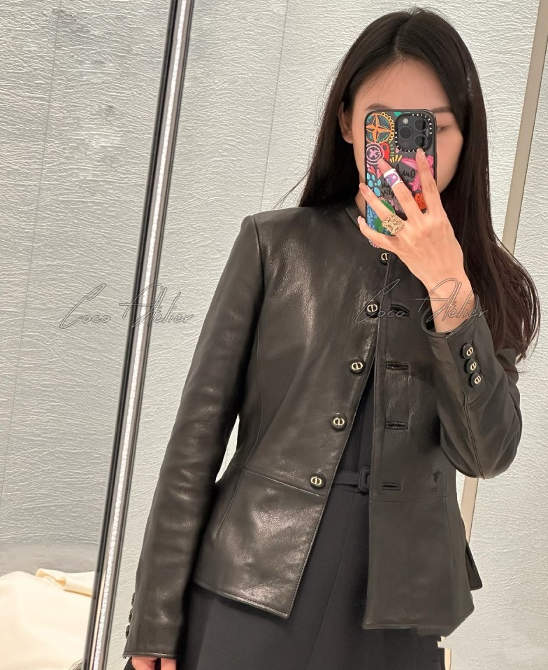 Slim sheepskin jacket