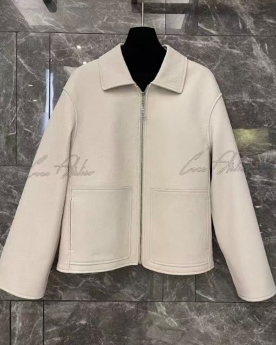 lining silk leather jacket
