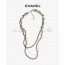 pearl chain long necklace