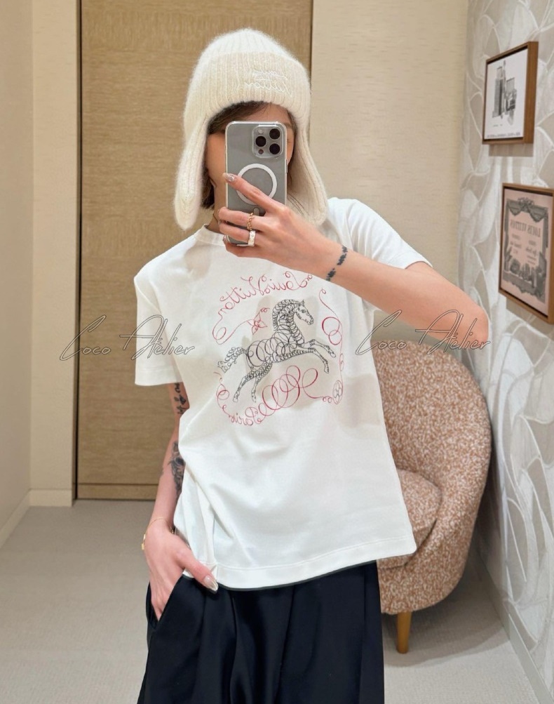 Horse Painting Cotton T-Shirt